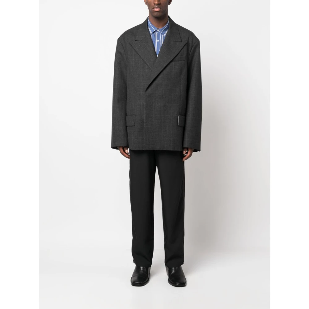 Acne Studios Elegant Suit Jacket Gray Heren