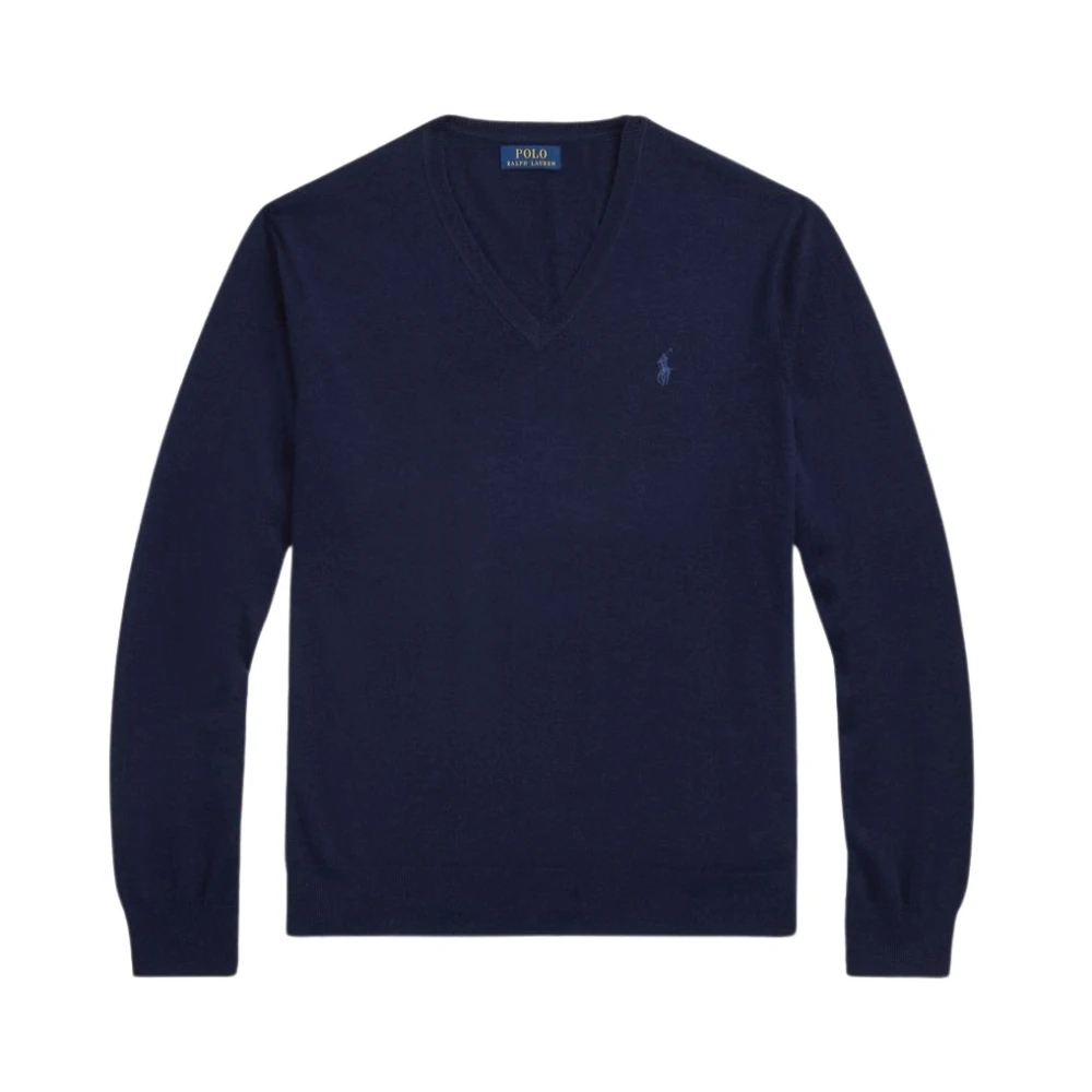 Polo Ralph Lauren Uomo Blu - V-Neck Knitwear - Knitwear - S