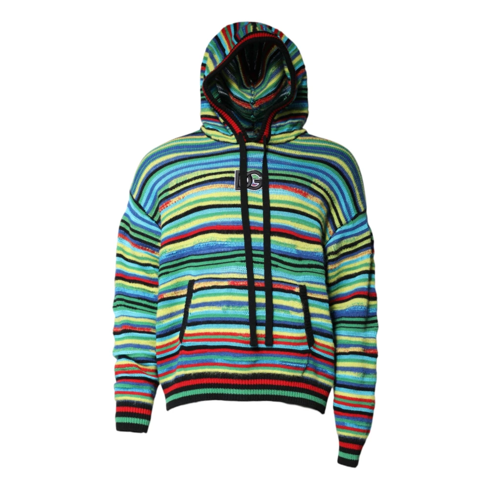 Dolce & Gabbana Men's Multicolor Hooded Pullover Jumper - Hoodies - M - Sweatshirts & Hoodies