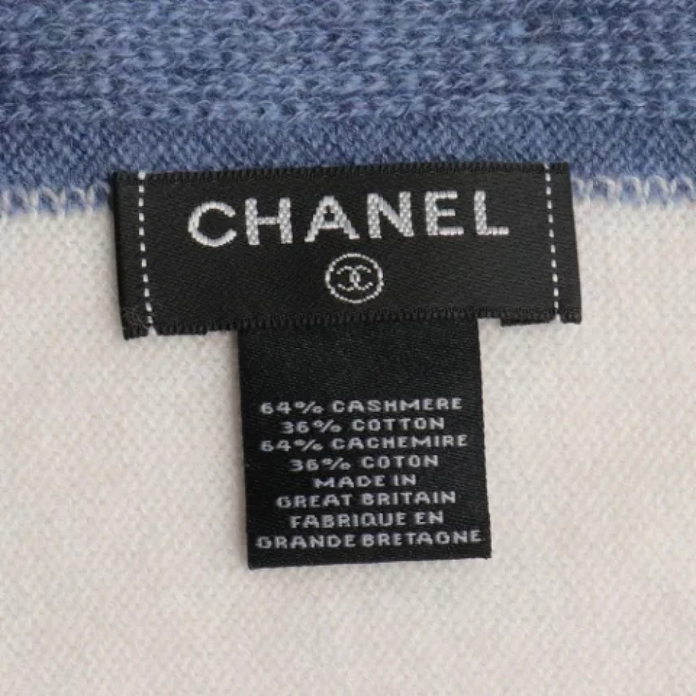 Chanel Vintage Pre-owned Cashmere scarves Beige Dames