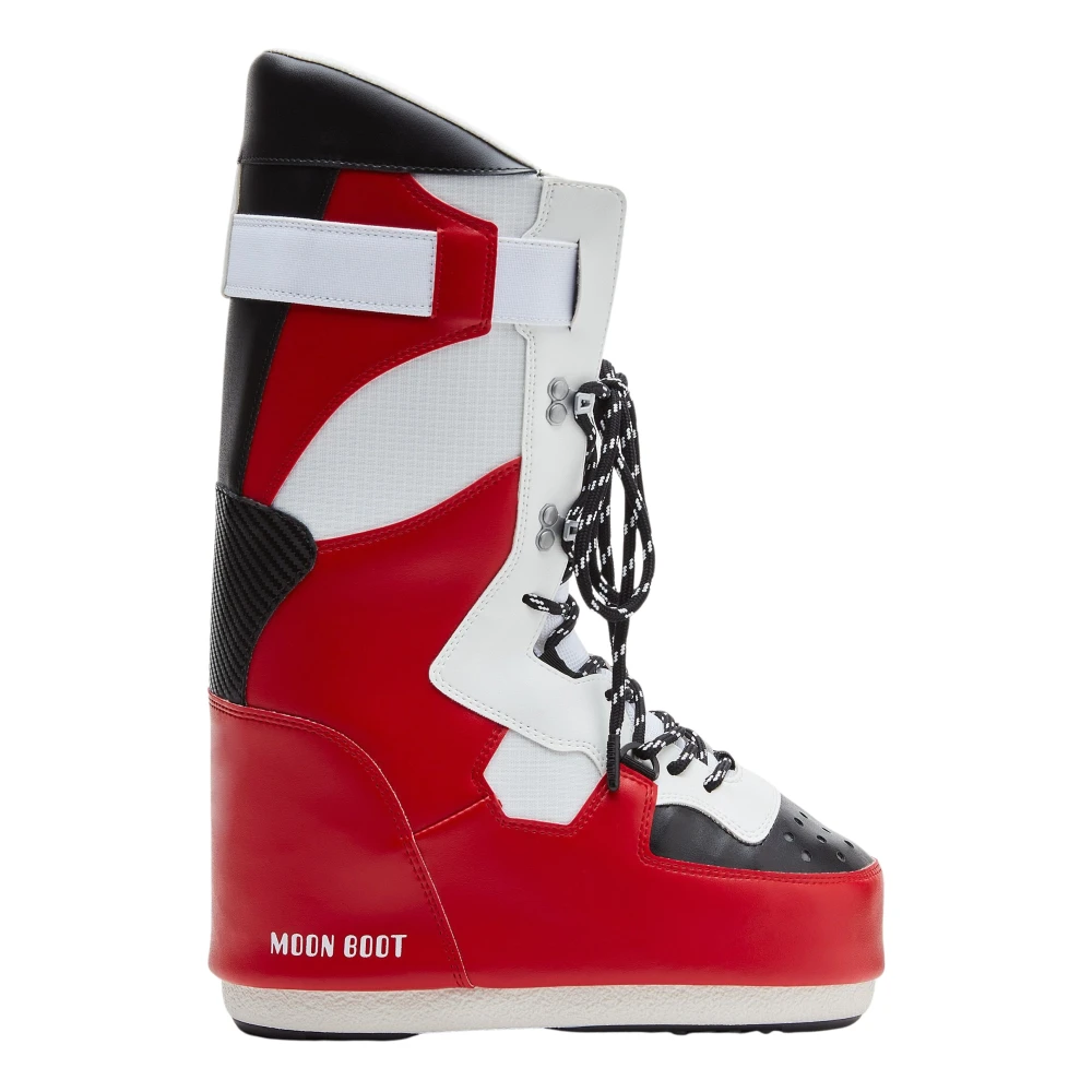 Moon Boot Red Winter Sneaker Hi Boots - Female - Winter Boots - Red - 2 Uk - Shoes