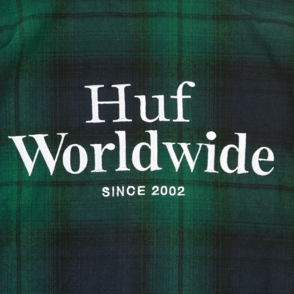 HUF Heren Lange Mouw Geweven Overhemd Multicolor Heren