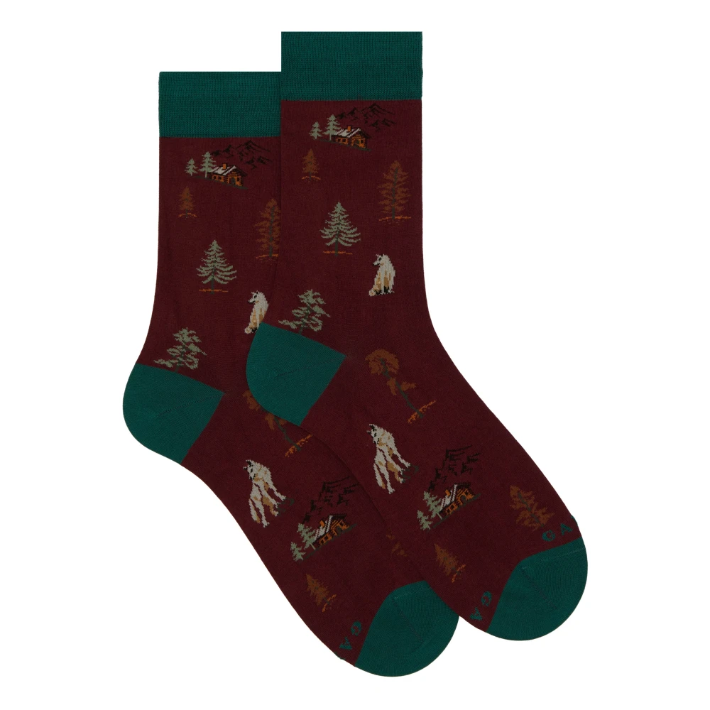 Gallo Boswolven Korte Katoenen Sokken Multicolor Heren