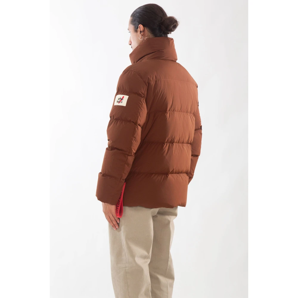 Afterlabel Matte donsjack in Chamonix-stijl Brown Heren