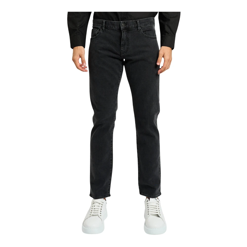 Armani Exchange Herr Grå Jeans W33, Denim, Slim-Fit Jeans