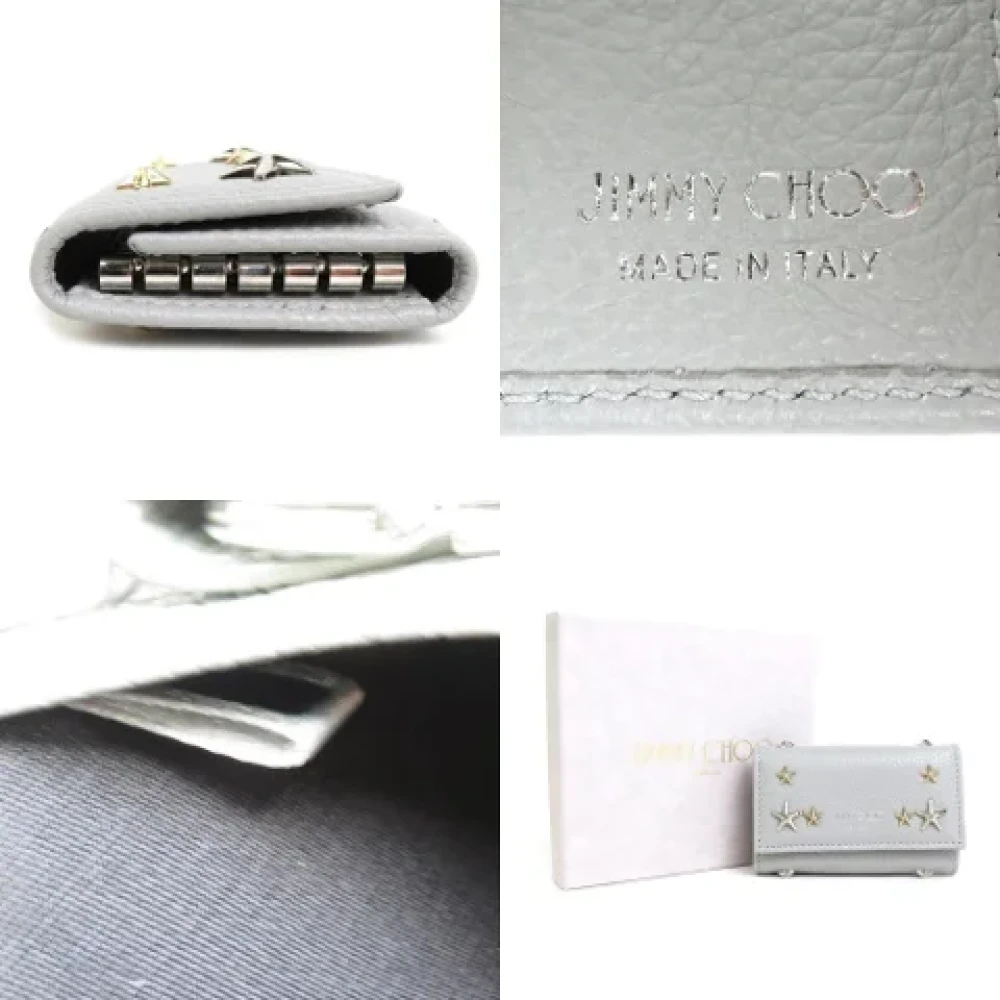 Jimmy Choo Pre-owned Leather wallets Gray Dames