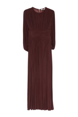 burgundy designer dresses ZIMMERMANN Silk Wrap Top
