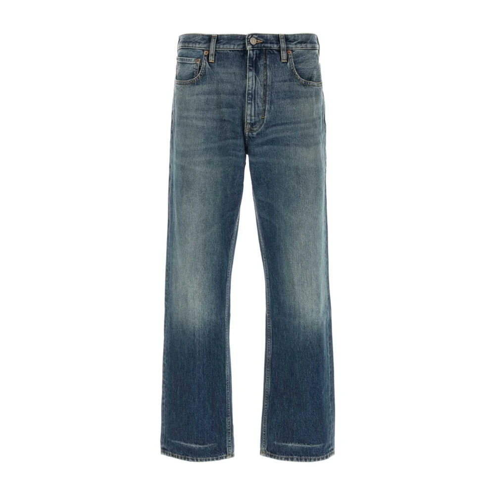 Valentino Garavani Men's Blue Denim Trousers - Wide Jeans - W30 - Jeans