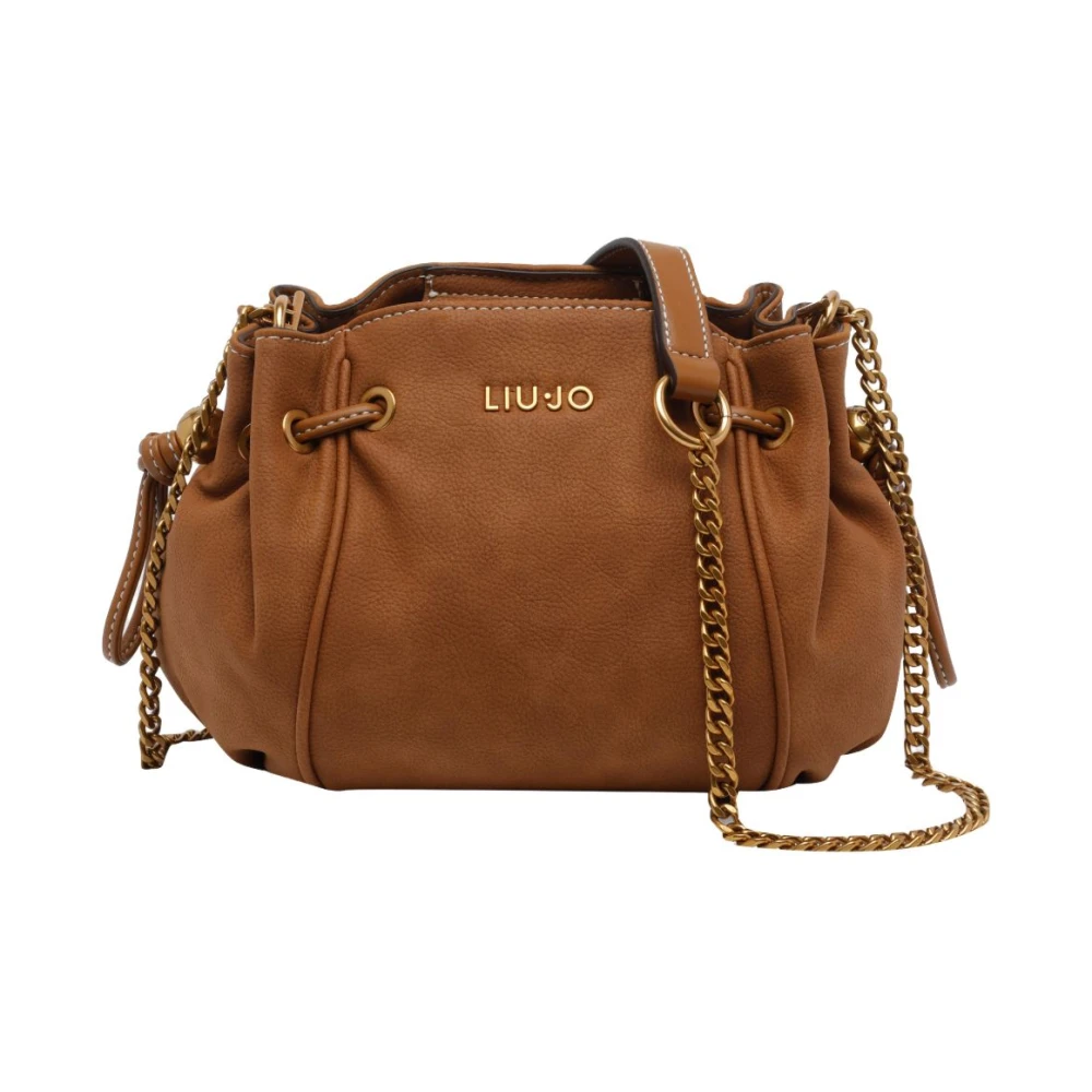 Liu Jo Women's Brown Logo Shoulder Bag
