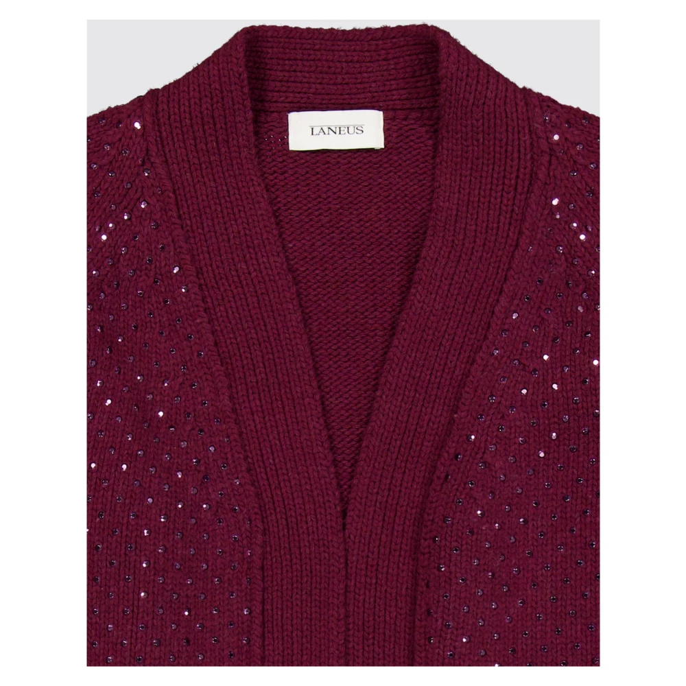 Laneus Cardigan Hotfix Red Dames