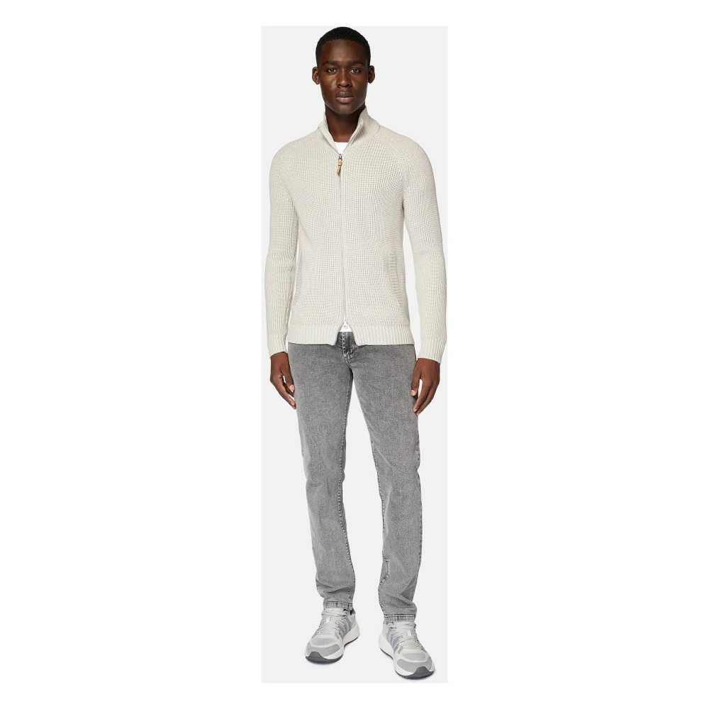 Boggi Milano Stretch Denim Jeans Gray Heren