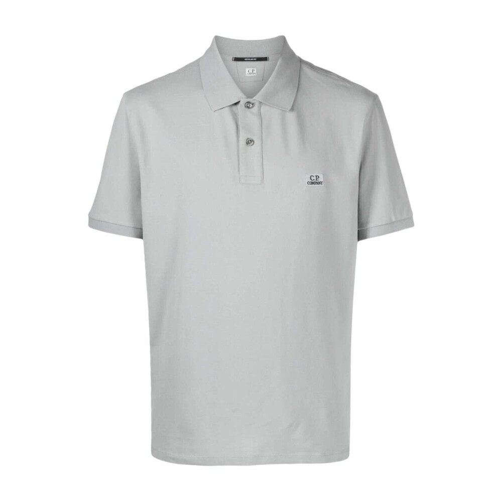 Grijze Logo Patch Polo Shirt C.P. Company Heren Miinto