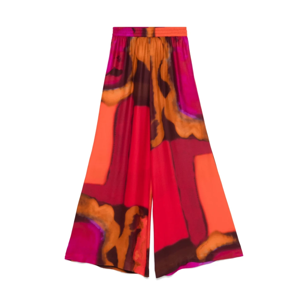 Gianluca Capannolo Fuchsia Roze Elastische Taille Broek Multicolor Dames