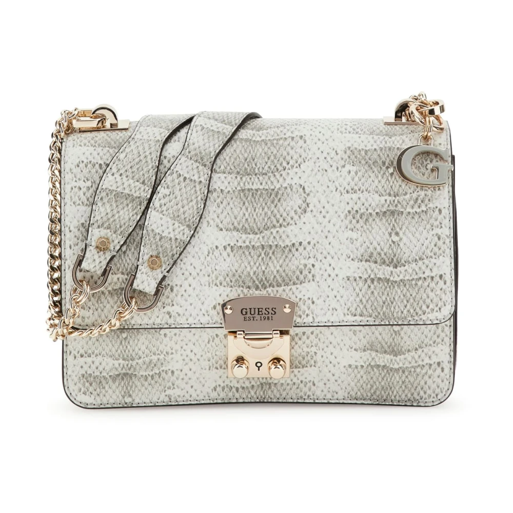 Guess Konvertibel Crossbody Väska Deesa Naturlig Beige, Dam