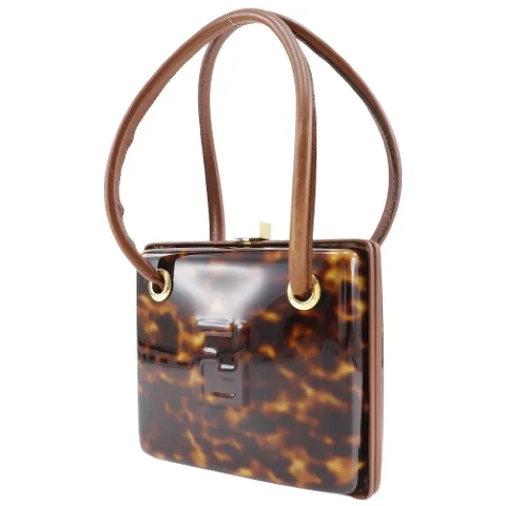 Fendi Vintage Pre-owned Leather handbags Brown Dames