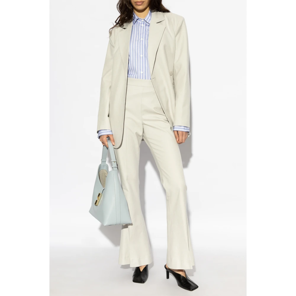 The Attico Shirt met streepjespatroon Blue Dames