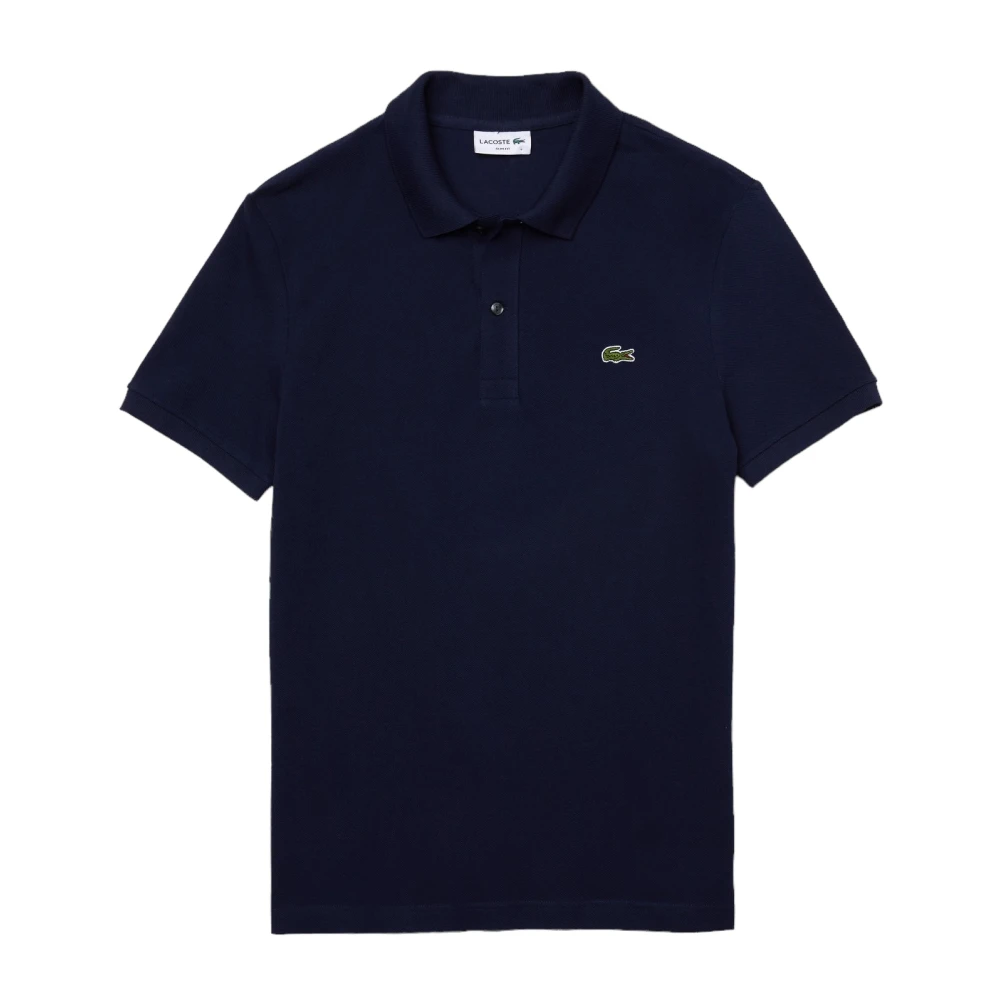 Lacoste Slim Fit Piqué Polo Shirt Navy Blue, Herr