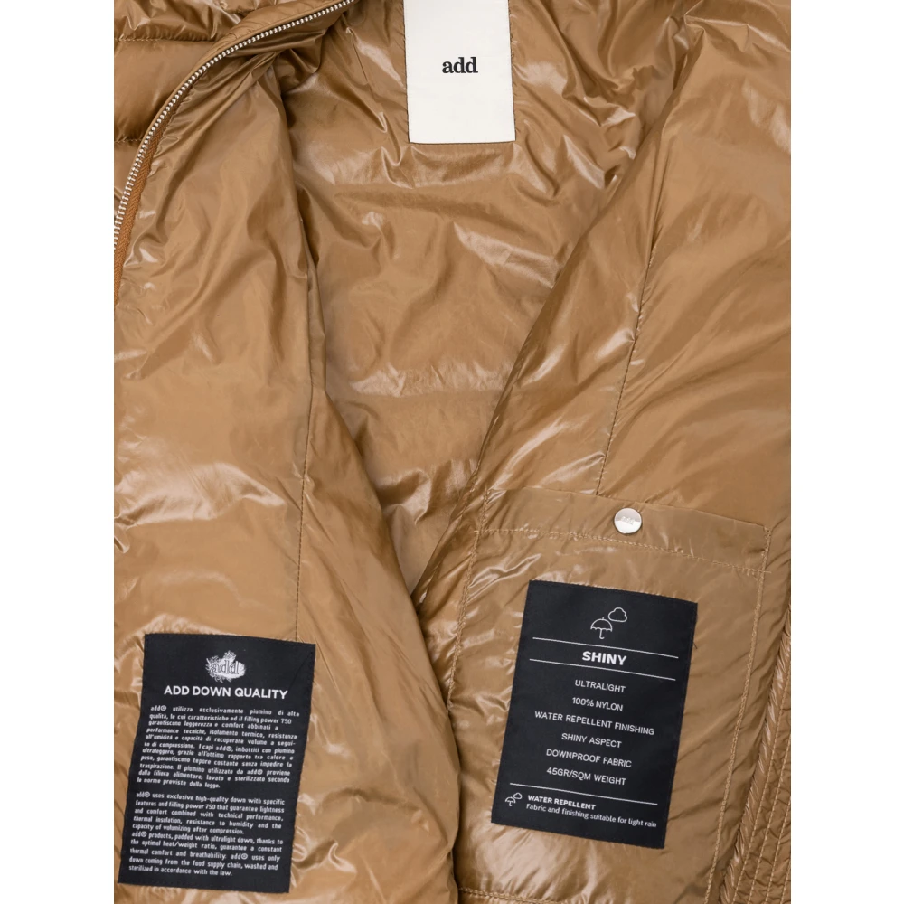 add Pufferjas met afneembare capuchon Brown Dames