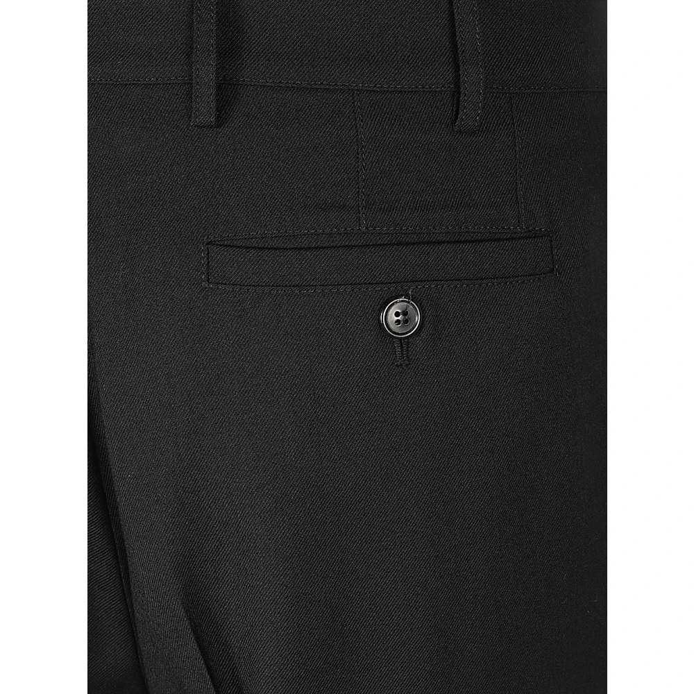 Mauro Grifoni Zwarte wollen broek Black Heren