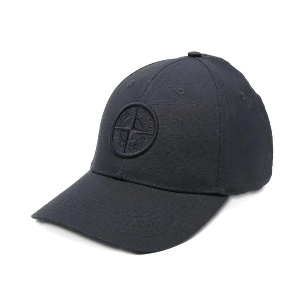 Stone Island , Hats & Caps, Male, Blue, One Size, Baseball Cap