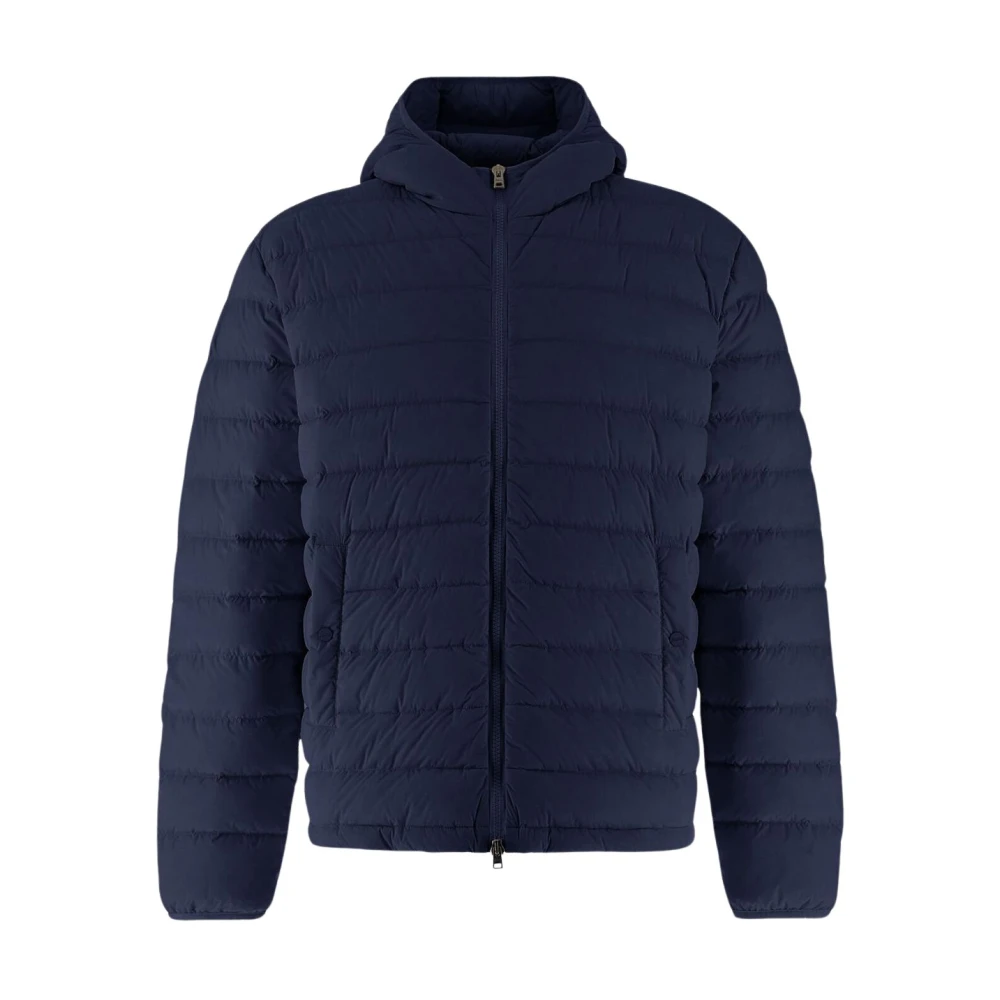 Herno Licht Nylon Stretch Bomber Resort Jas Blue Heren