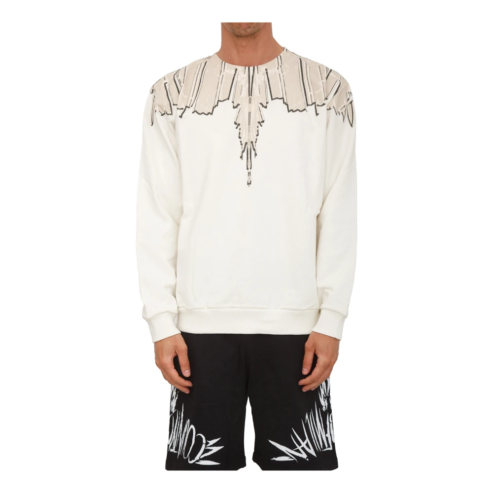 Marcelo Burlon Men's Beige Sweatshirt - Sweatshirts - L - Sweatshirts & Hoodies