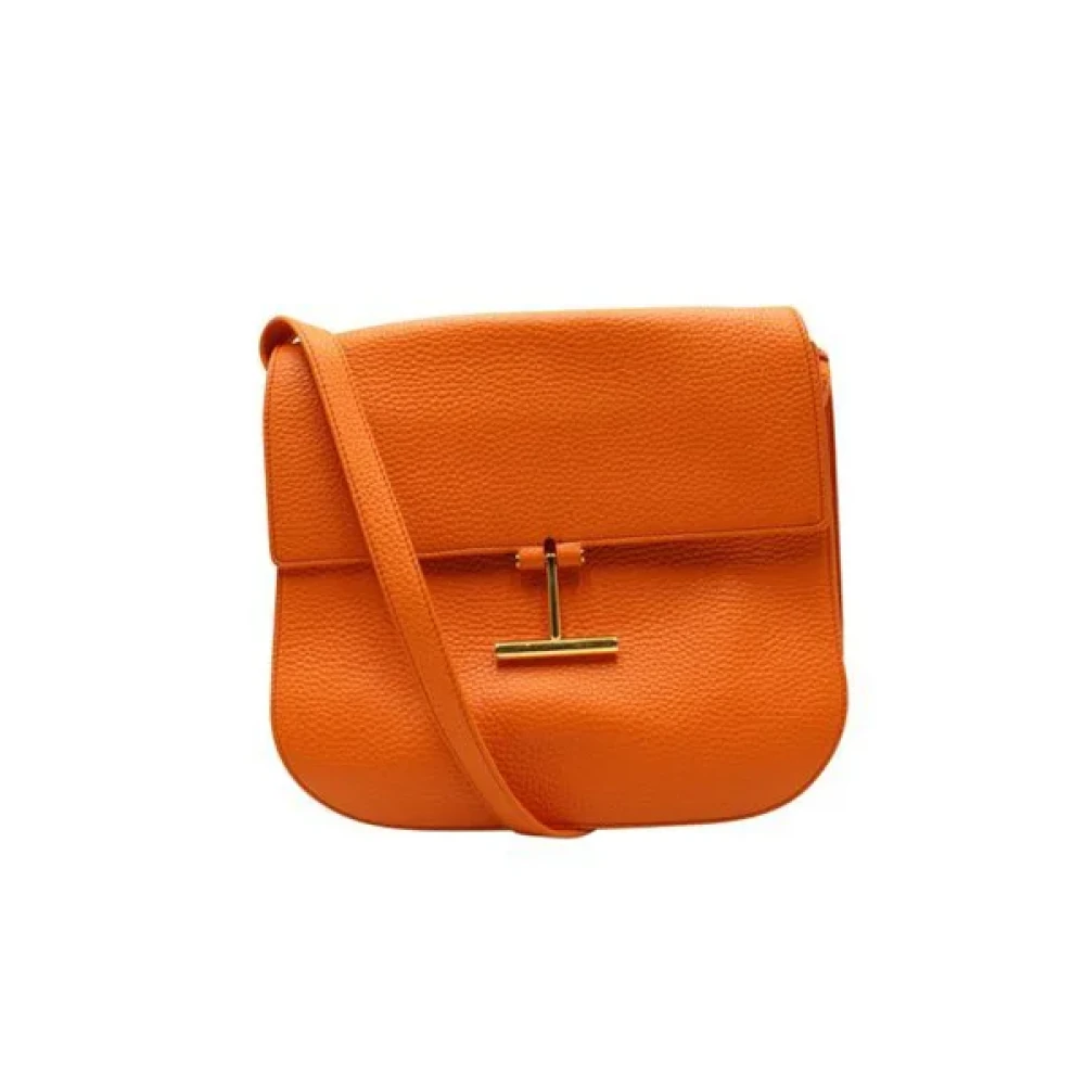 Tom Ford Pre-owned Leather shoulder-bags Orange Dames