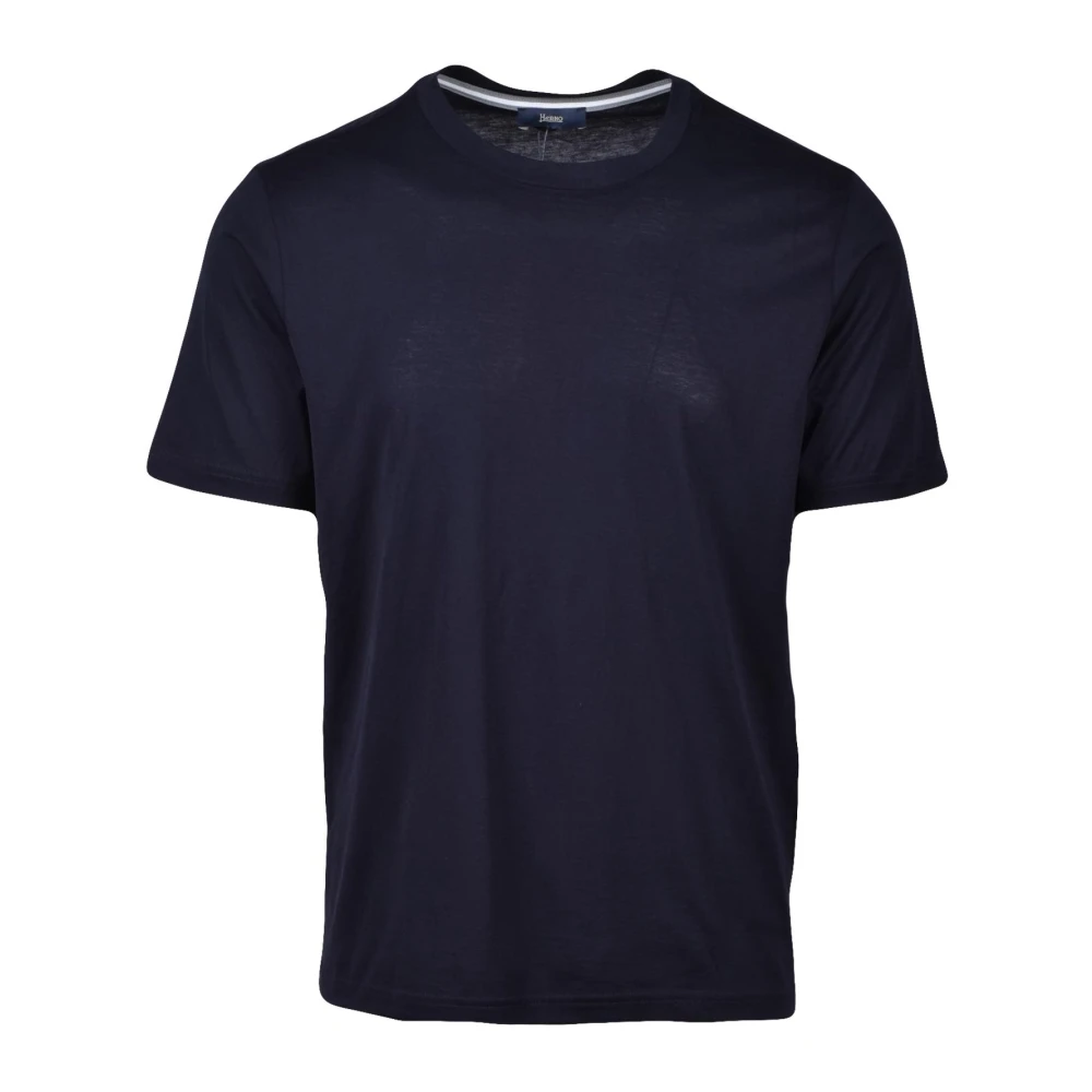Herno Tshirt Blue Heren