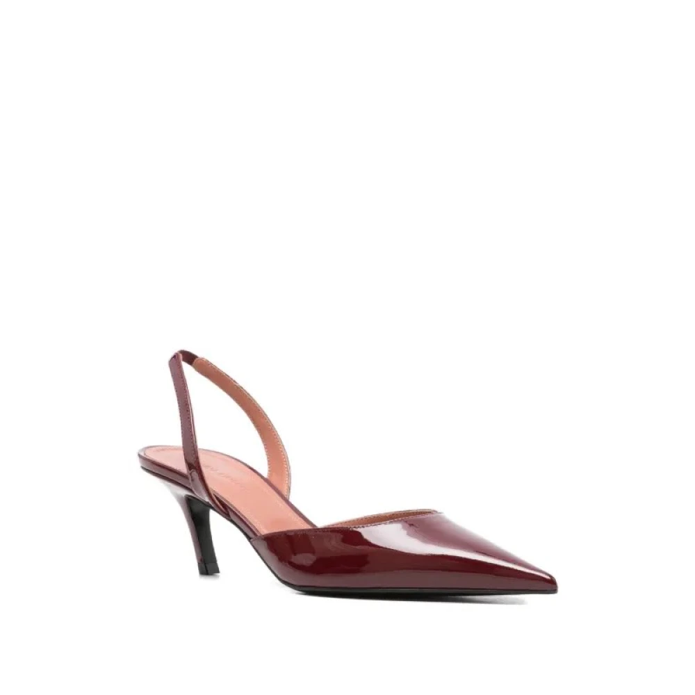 Amina Muaddi Donna Rosso Scarpe, 37 Eu, New,