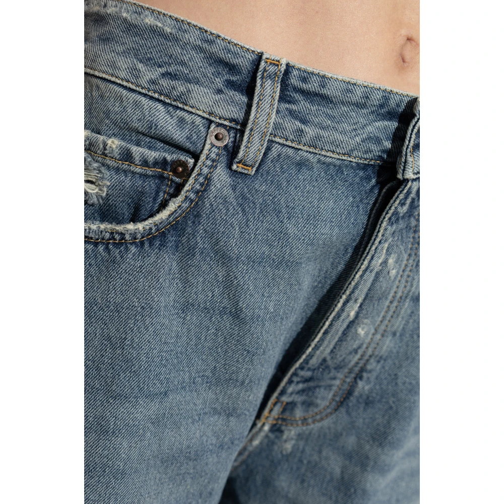 Balenciaga Distressed Effect Jeans Blue Dames