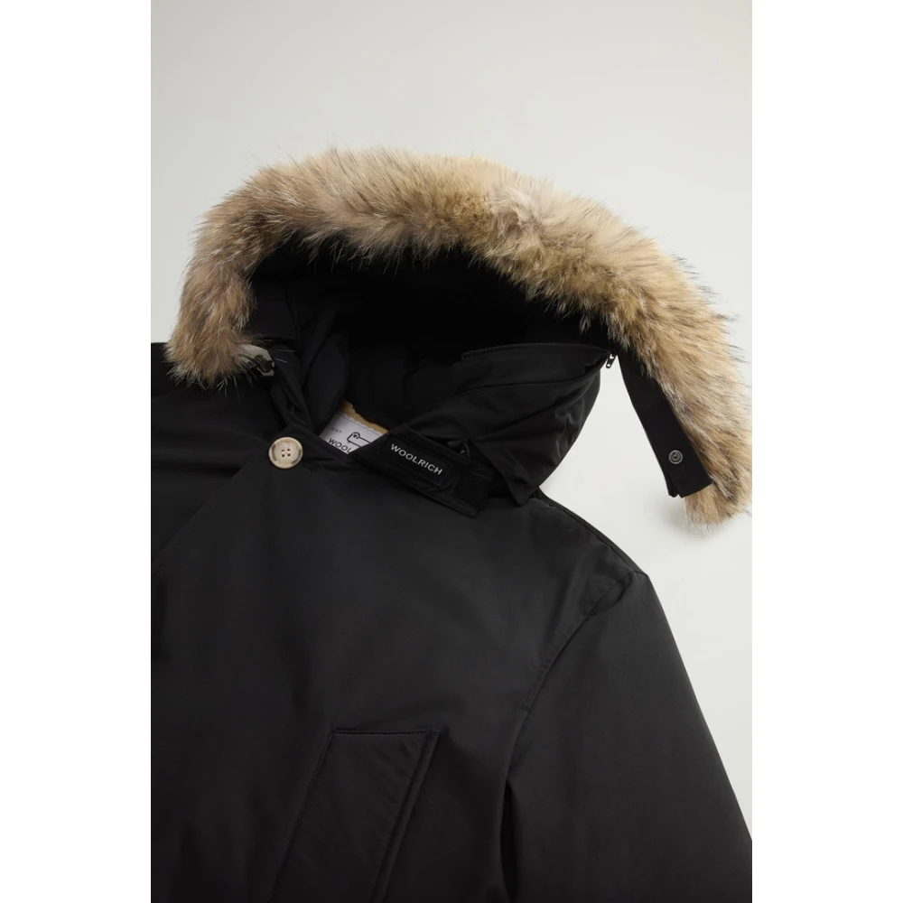 Woolrich Afneembare Bont Arctische Anorak Black Heren