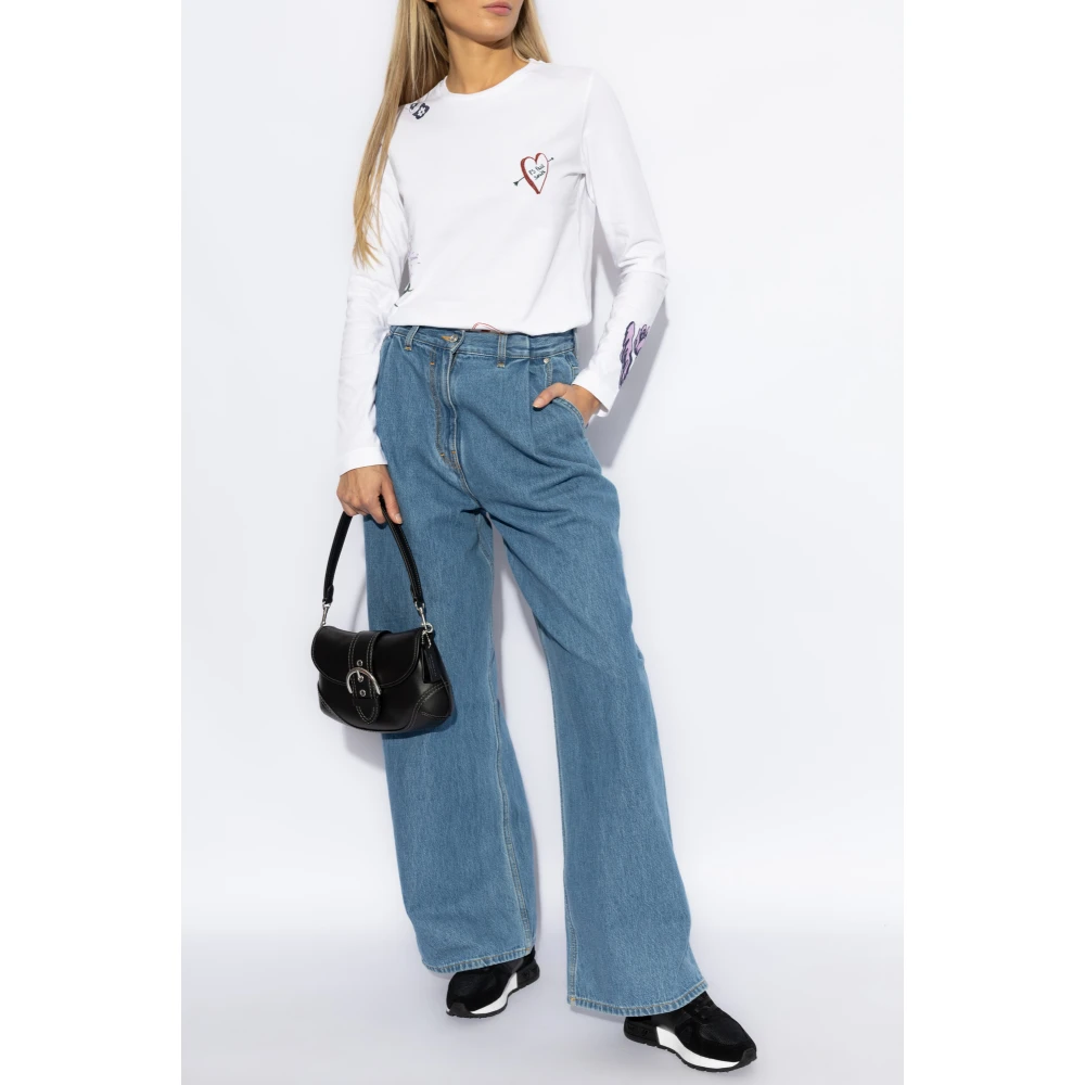 PS By Paul Smith Lange mouwen T-shirt White Dames