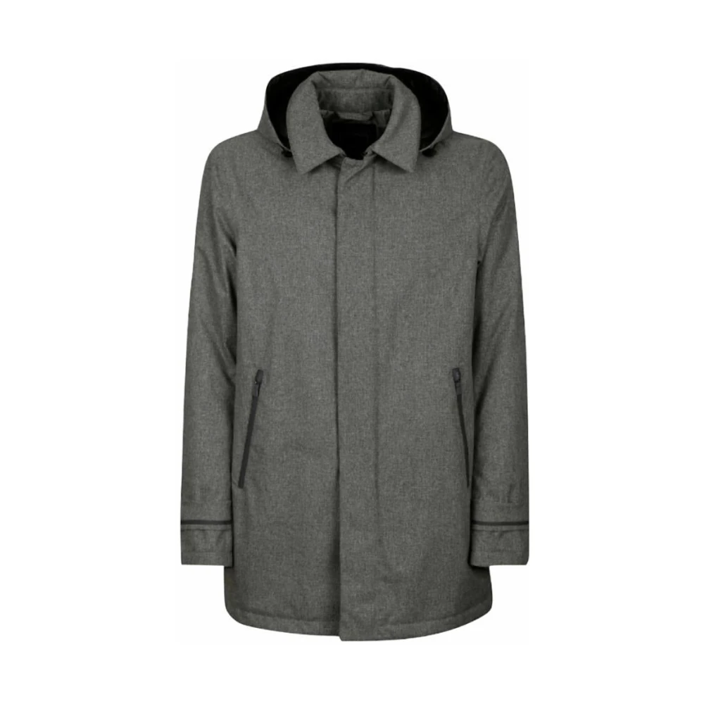 Herno - Coats > Parkas - Gray - Herno - Modalova