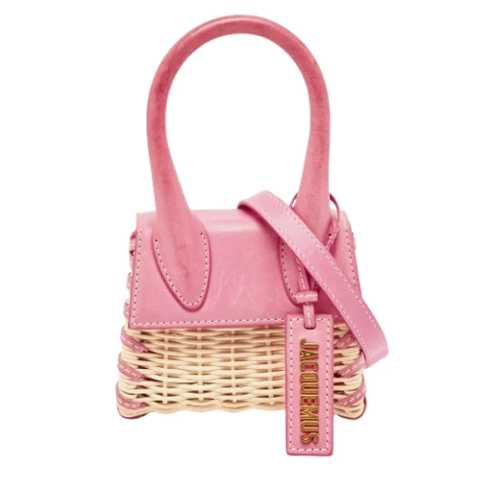 Jacquemus Pre-owned Fabric handbags Pink Dames