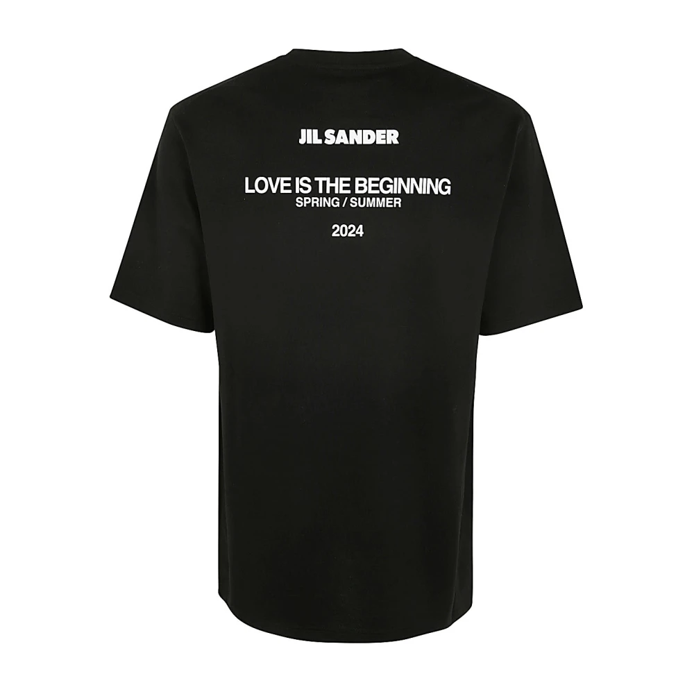 Jil Sander Zwart T-shirt Black Heren