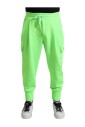 pantalon-de-jogging-en-polyester-vert-neon