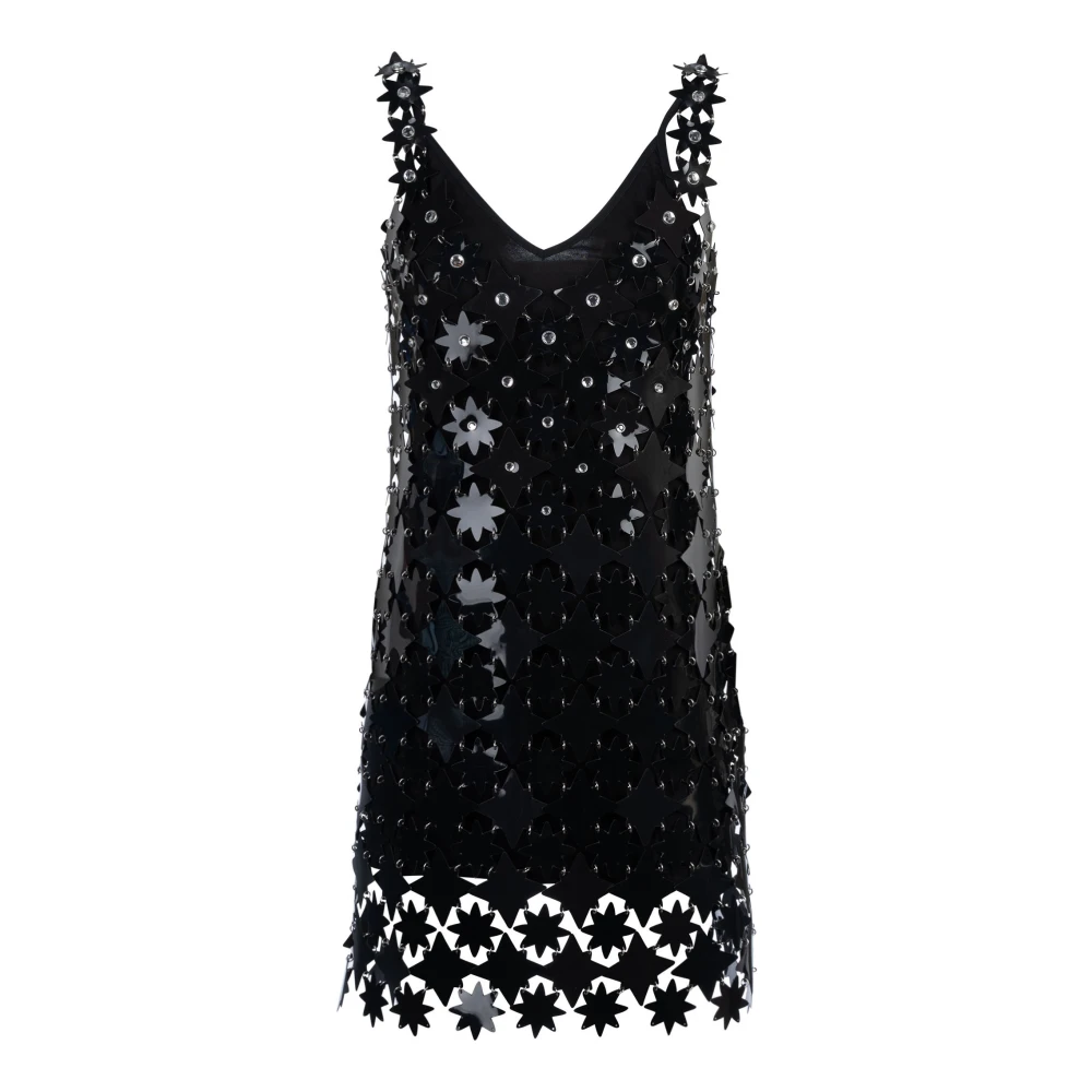 Paco Rabanne Zwarte Strap Jurk Black Dames