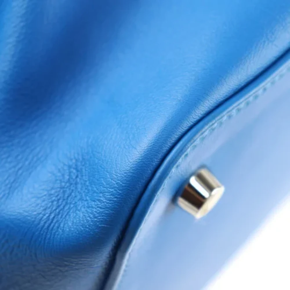 Hermès Vintage Pre-owned Fabric handbags Blue Dames