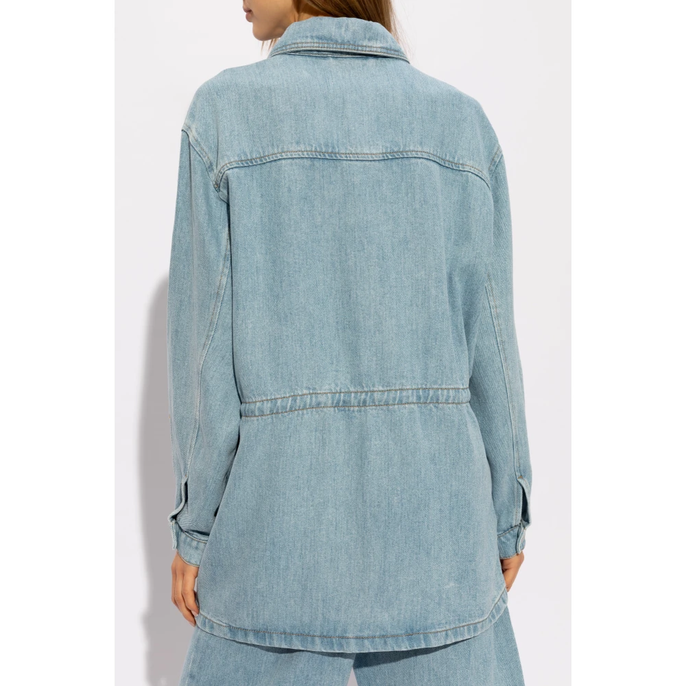 Munthe Kambi denim jas Blue Dames