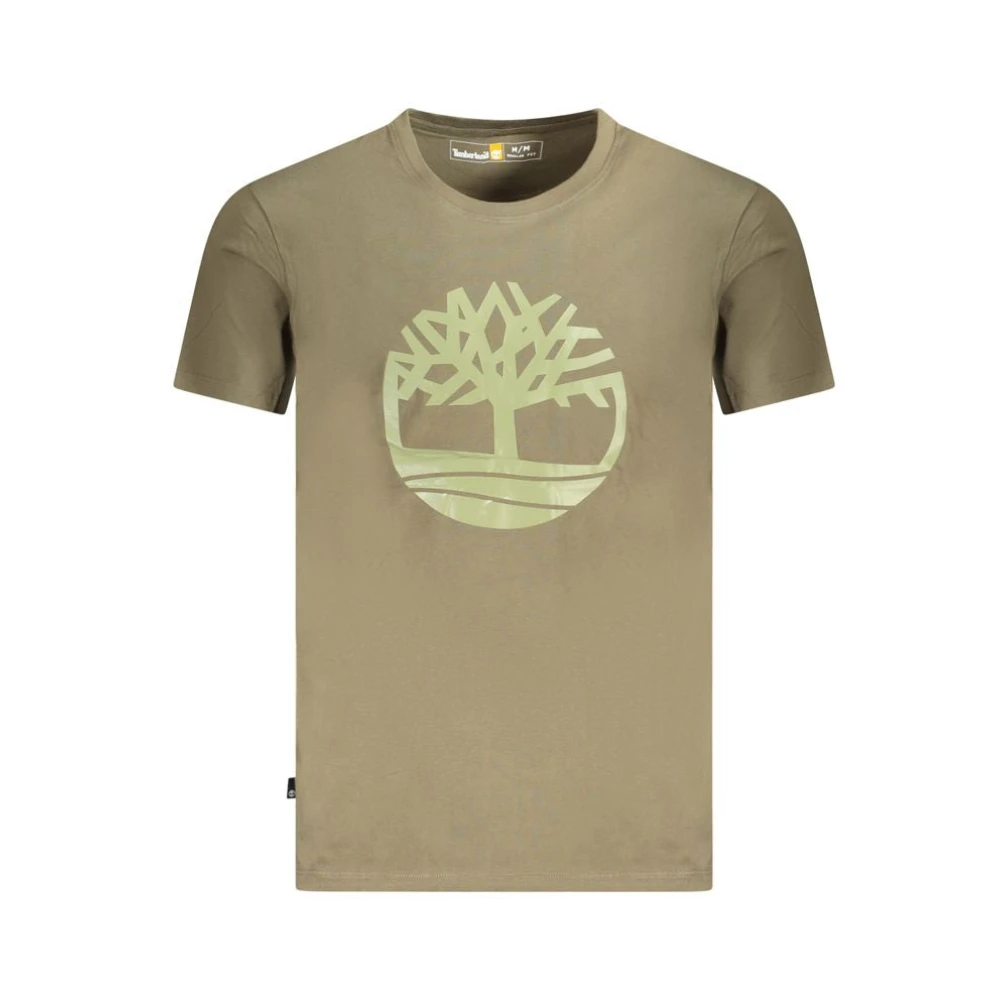 Timberland Men's Green Verde Cotton T-Shirt - T-Shirts - M - Tops
