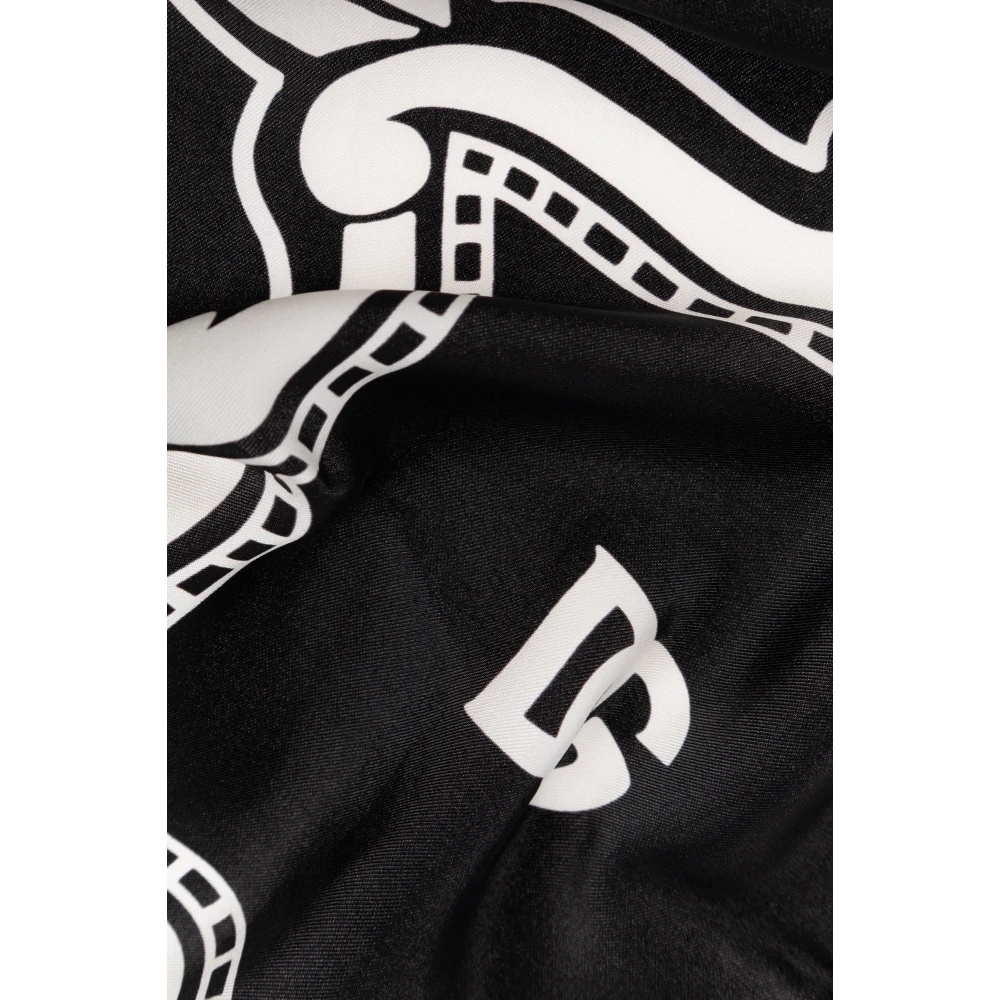 Dolce & Gabbana Zijden sjaal Black Heren