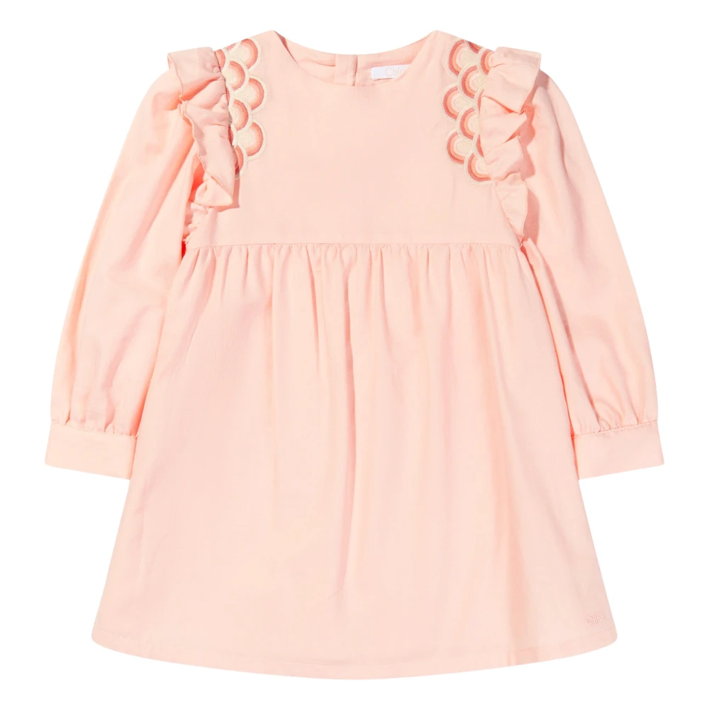 Chloé Girls Pink Dresses, 12 Y, Embroidered Dress