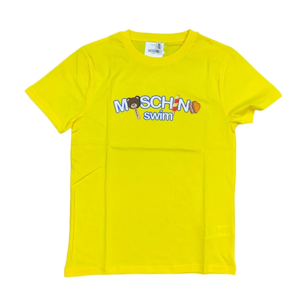 Moschino Casual Katoenen T-shirt Yellow Heren