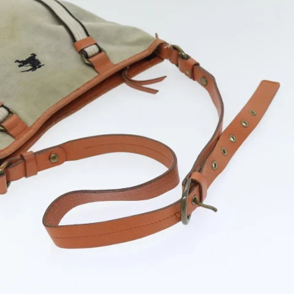 Burberry Vintage Pre-owned Canvas handbags Gray Dames