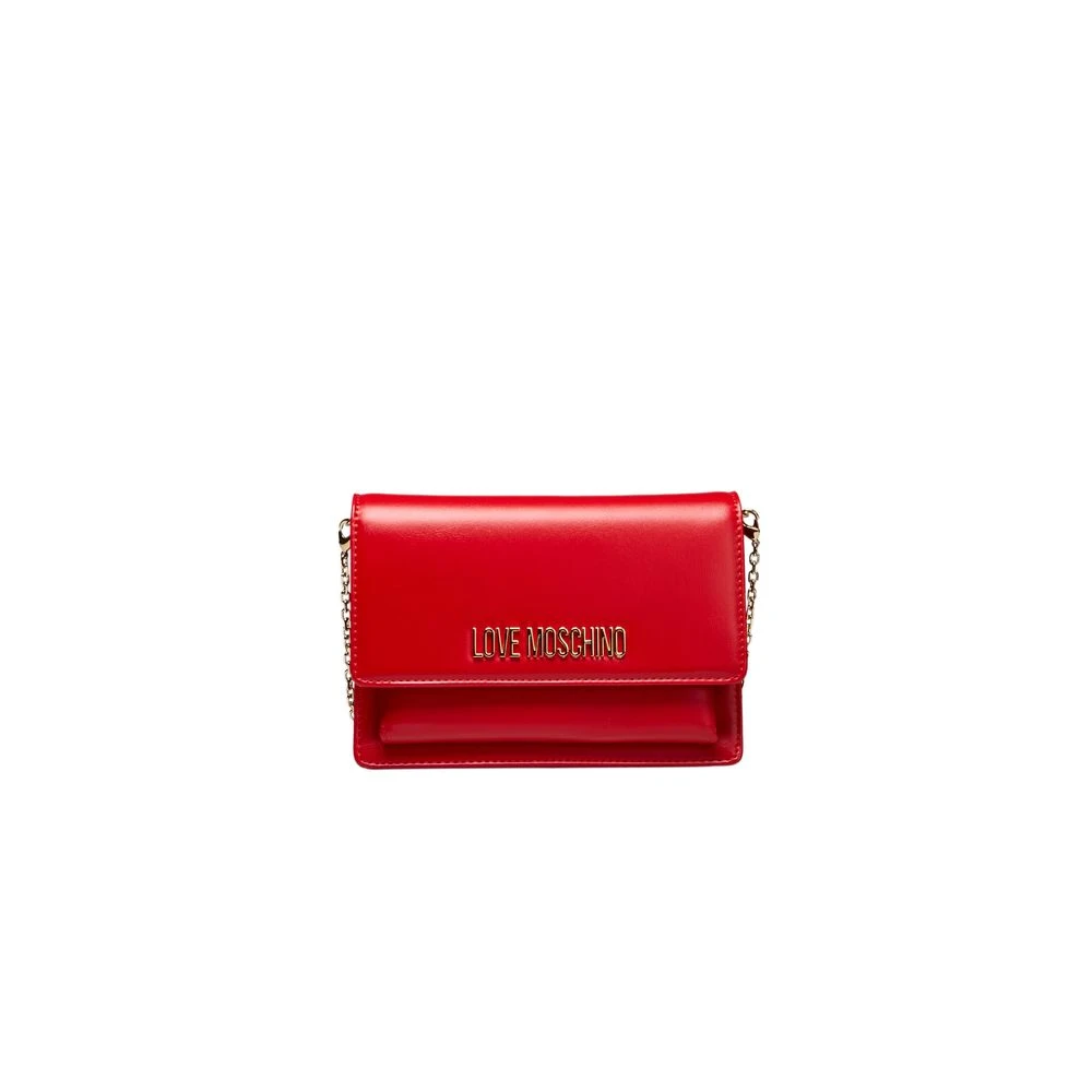 Love Moschino Rode Schoudertas met Ketting Red Dames