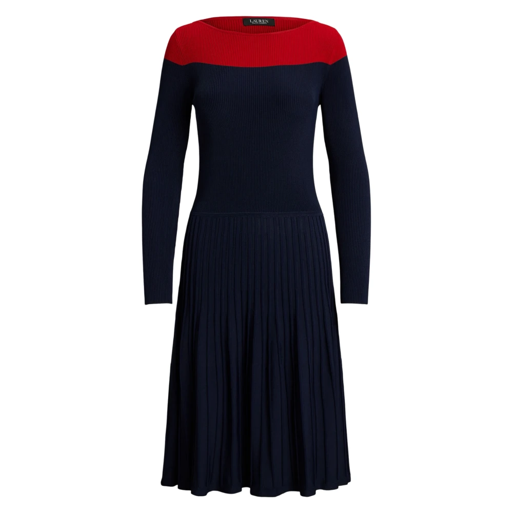 Ralph Lauren Donna Blu Abiti, Xl, New,