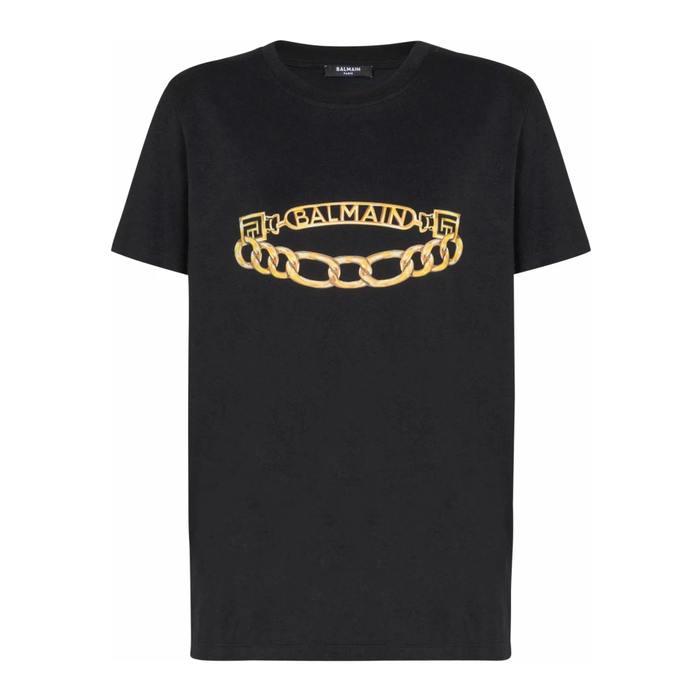 Balmain - Tops > T-Shirts - Black - Balmain - Modalova