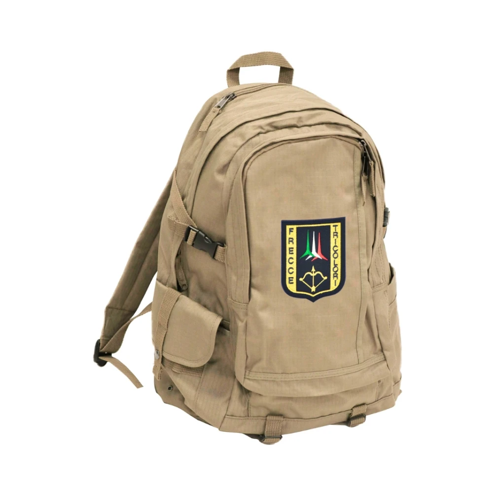 Aeronautica militare Ripstop Militaire Stijl Rugzak Beige Heren