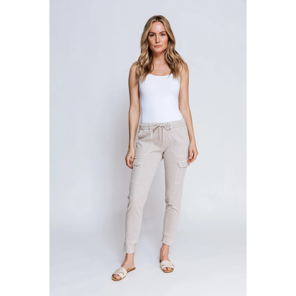 Zhrill Cord-Cargo trousers Daisey Beige Dames