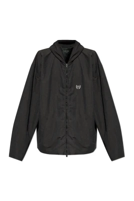 Oversize jacka med huva